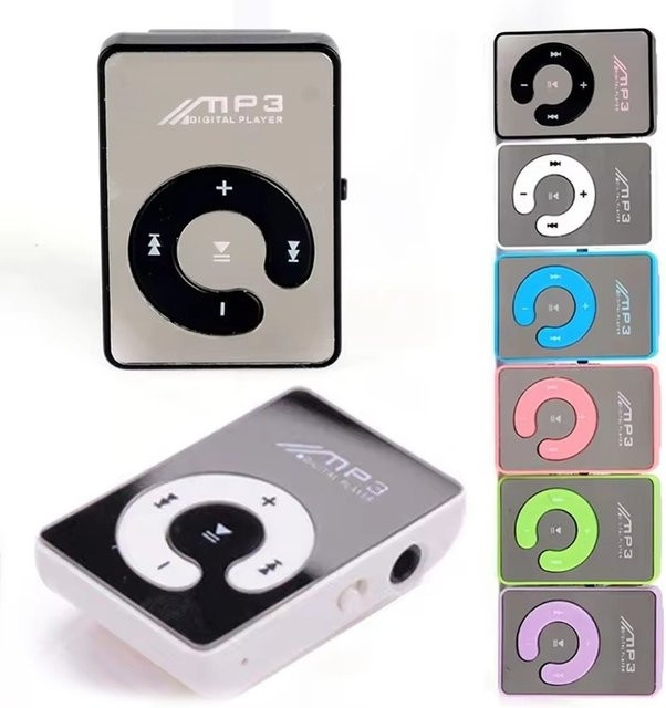 C-Key Mini-MP3-Player in Schwarz für Micro-TF-SD-Karten zum Musikhören auf Reisen und Outdoor-Aktivitäten - Bild 1