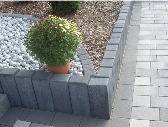 Palisade Rechteck Anthrazit B: 40 cm, T: 16,5 cm, H: 12 cm - Bild 1