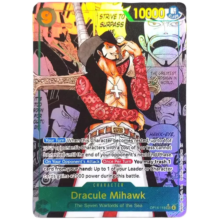 Bandai One Piece Dracule Mihawk Sammelkarten, Piraten, English - Bild 2
