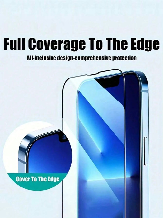 6er Pack Displayschutzfolie aus gehärtetem Glas in Transparent für iPhone 17 Pro Max, 17 Air, 16 Pro Max, 15 Pro Max, 16, 15, 14, 13, 12 und 11 Plus - Bild 2