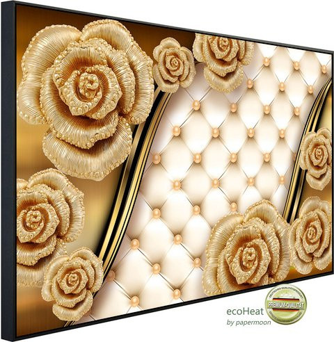 papermoon EcoHeat Infrarotheizung mit Blumenmuster in Bunt und Matt-Effekt mit App-Steuerung und WLAN - Bild 1