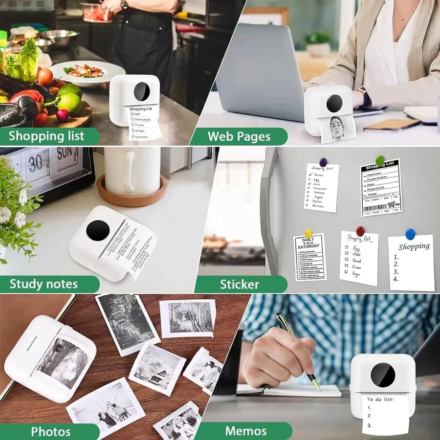 30 Rollen weißes Thermopapier für PeriPage Kamera-Sofortdrucker, Aufkleber B: 57 mm x T: 25 mm - Bild 3