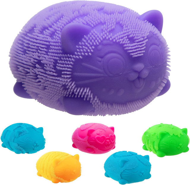 NeeDoh Fuzz Ball Wild Cats, Stressball, Desktop-Ornament - Bild 1