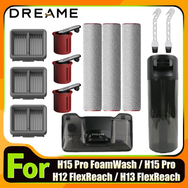 Dreame Ersatzteile Bürstenwalze und HEPA-Filter für H15 Pro, H15 Pro FoamWash, H12 Flexreach und H13 Flexreach - Bild 1