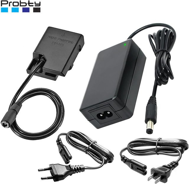 Nikon Dummy-Batterie-Set EN-EL14 Ersatz mit EP-5A Netzteilanschluss und EH-5 AC-Adapter in Schwarz - Bild 1