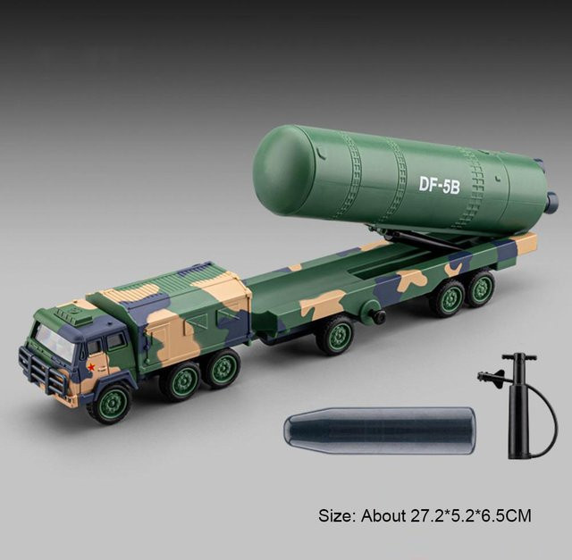 Linyi toy car Df-41 Df-5B Raketenwerfer Modell, Militärfahrzeug, 1:50, mit Sound und Licht, ab 14 Jahren - Bild 1