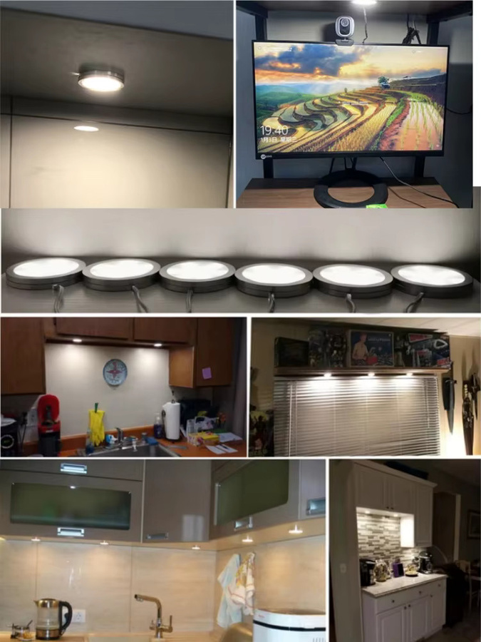 ANADnight USB 5V LED Strahler 3W in Weiß, ultradünne Schrank-Minilampe mit Schalter-Display und selbstklebendem 3M-Aufkleber für Möbel und Innenbereich - Bild 4