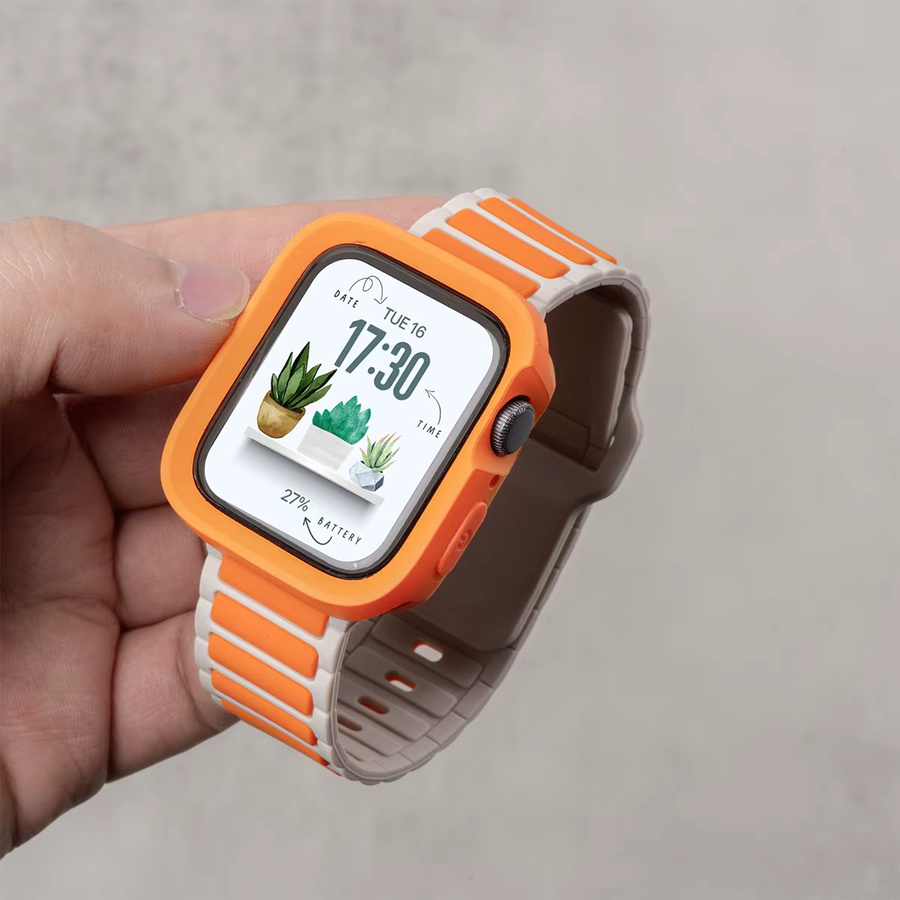Geekthink Uhrenarmband TPU-Hülle und Silikonarmband, Unisex - Bild 1