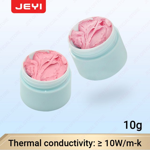 JEYI Wärmeleitpaste mit 10 W/M·K Wärmeleitfähigkeit für CPU, GPU und VGA in Pink - Bild 1