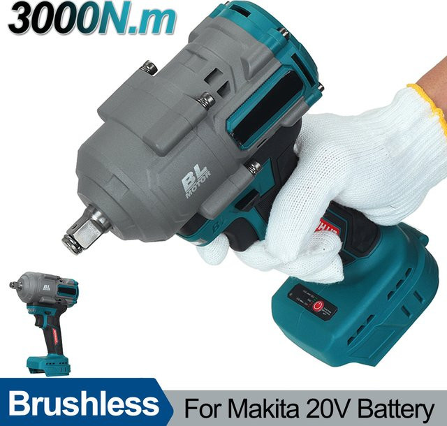 VIOLEWORKS Bürstenloser Akku-Schlagschrauber mit 1/2 Zoll Antrieb und 3000 N.m Drehmoment für Makita LXT Akkus - Bild 1