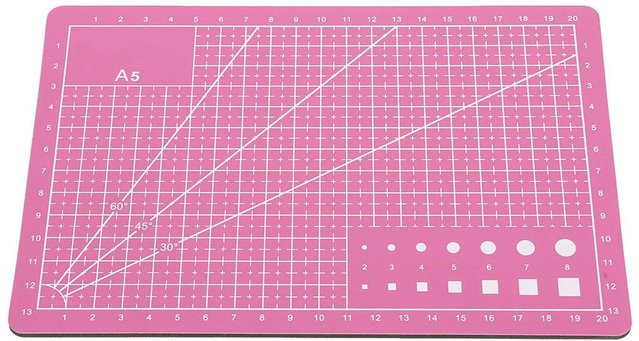 GoolRC Selbstheilende Schneidematte A5 aus PVC in Pink Rosa - Bild 1