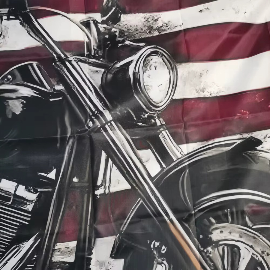 Amerikanische Flagge USA mit Sternen und Streifen aus Polyester, B/H: 90 x 60 cm - Bild 3