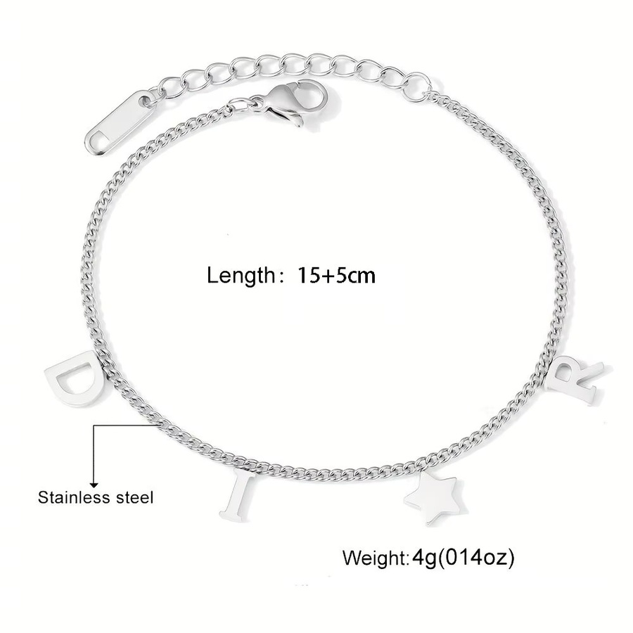 LENNIK Armband Stern Anhänger, Edelstahl, Damen - Bild 2