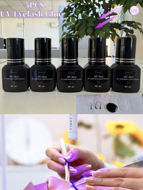 XINYILEJIA UV Wimpernkleber, Schwarz, 6 ml - Bild 1
