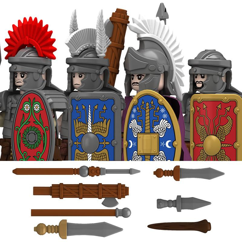 Yiran toy Römische Serie Konstruktionsbausteine Burg Mittelalterliche Militärritter Figuren ab 14 Jahren - Bild 1