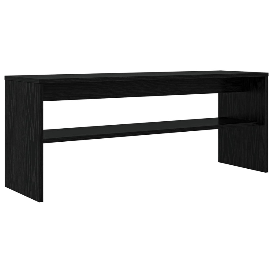 vidaXL TV-Schrank in Schwarz und Eichen-Optik, modern, B/T/H: 100 x 30 x 40 cm - Bild 2