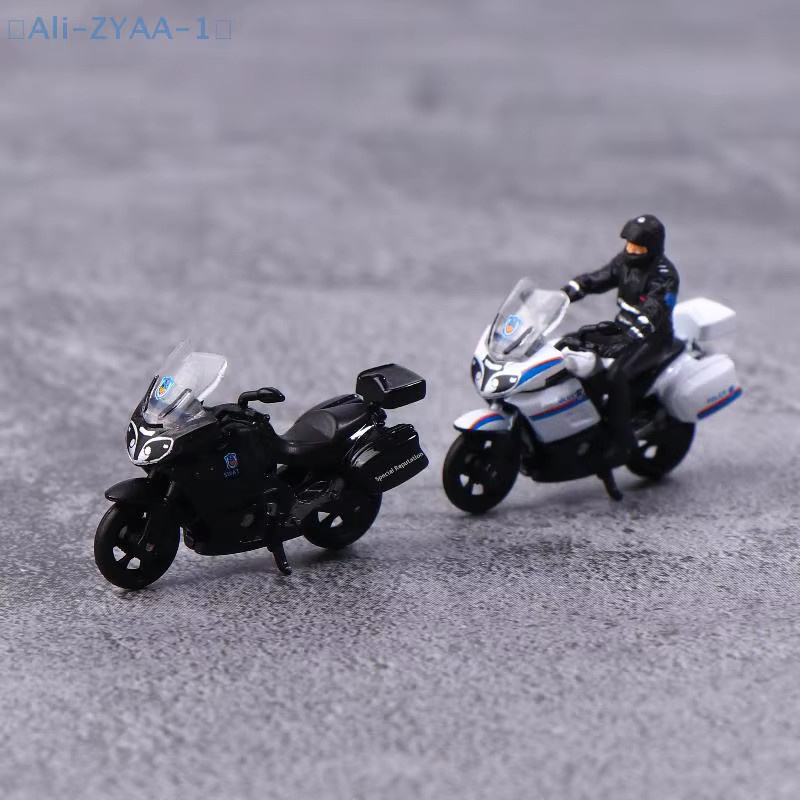 JETTING Miniatur-Motorradmodell, Polizei, 1:64, Metall, Schwarz - Bild 1