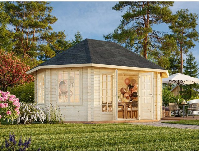 Palmako Holz-Pavillon Hanna Grau B/T: 571 x 421 cm - Bild 1