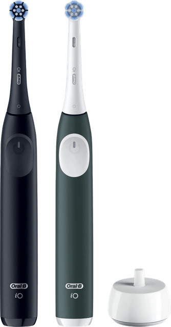 Oral-B iO 2 elektrische Zahnbürste Doppelpack in Schwarz und Grün - Bild 1