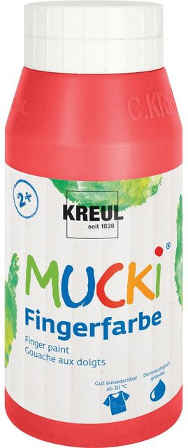 MUCKI Fingerfarbe Rot mit Bitterstoffen - Bild 1