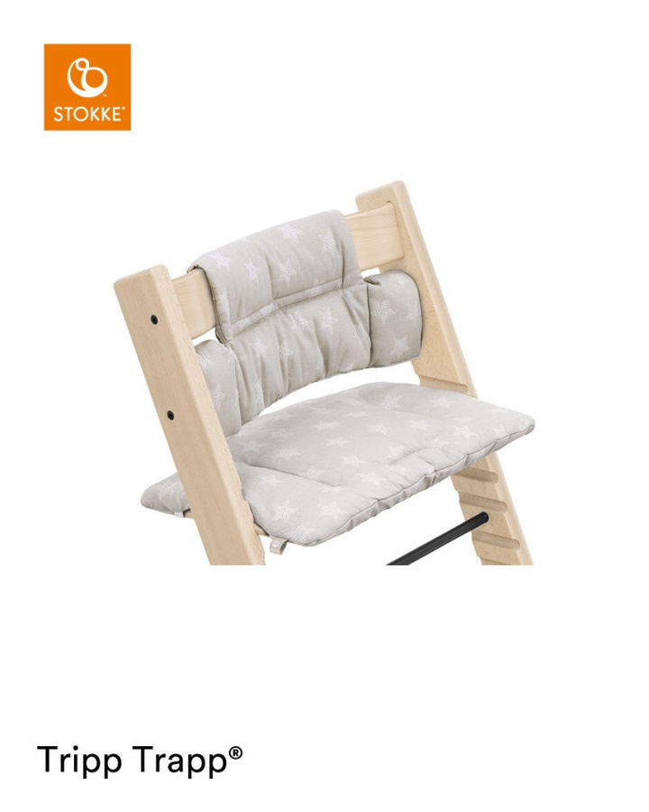 Stokke Tripp Trapp Classic Cushion in Star Silver/Grey, waschbar und OEKO-TEX Standard 100 zertifiziert - Bild 1