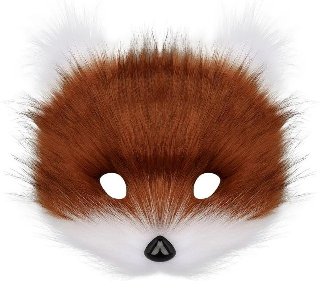 Fashnics Halloween Masken- und Schwanzset, Zubehör, Braun, Bunt - Bild 1