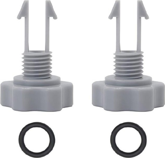 Entlüftungsventile mit O-Ringen für Filterpumpen, Grau, Kunststoff - Bild 1