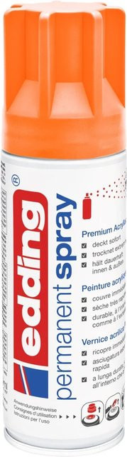 edding 5200 Permanentspray Neonorange matt 200 ml - Bild 1