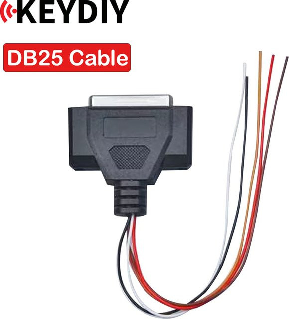 KEYDIY DB25 Schlüsselprogrammierkabel in Schwarz für BMW BDC2 BDC3 BCP LCD-Schlüssel sowie VW Audi Porsche Skoda 5C 5D Schlüssel, kompatibel mit KD-X4 - Bild 1