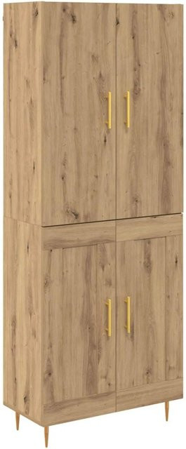 vidaXL Highboard Artisan-Eiche in Braun, B/T/H: 69,5 x 34 x 180 cm - Bild 1