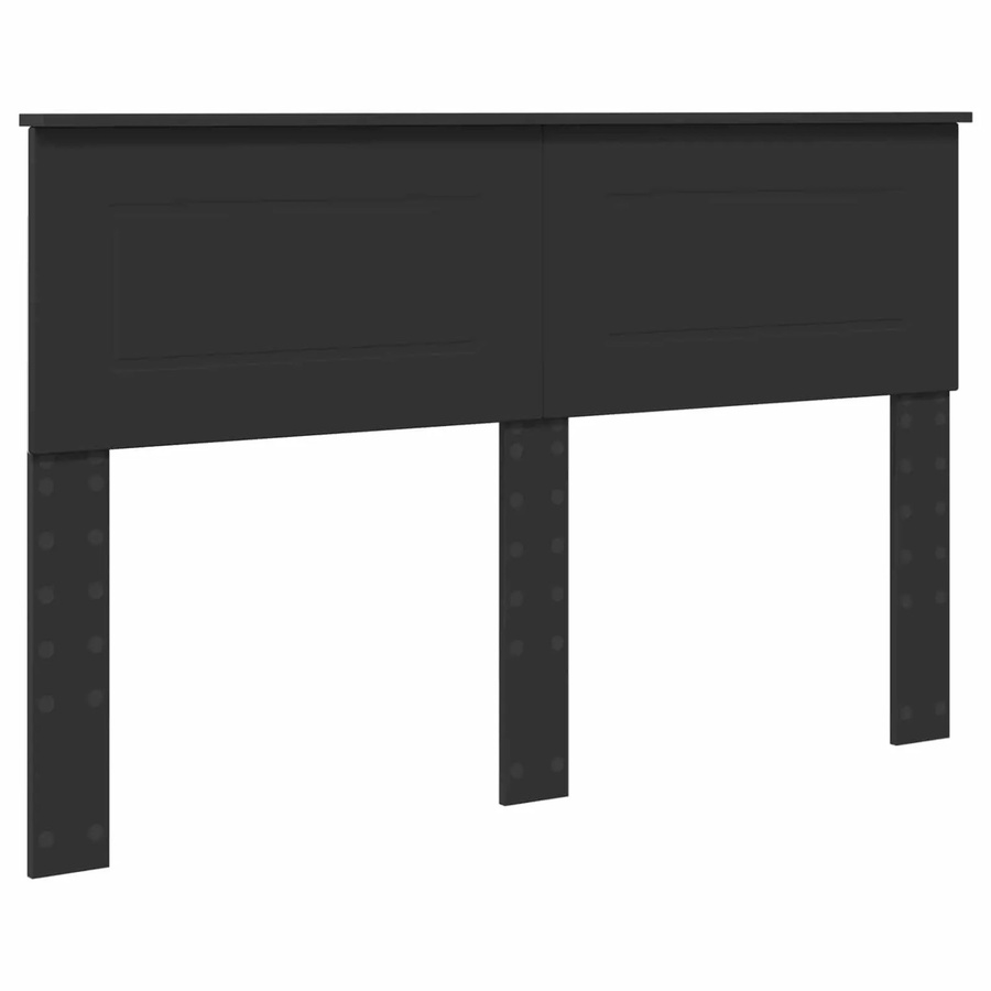 vidaXL Kopfteil in Schwarz und Eichen-Optik aus Holzwerkstoff, Breite: 140 cm - Bild 2