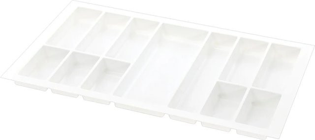 Agoform Besteckeinsatz Classico aus Kunststoff in Weiß, B/T/H: 84,0 x 49,0 x 5,05 cm, kürzbar - Bild 1