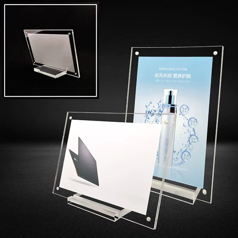 Transparenter Acryl Desktop Display Rahmen für Fotos, Poster und Zertifikate, Rechteckig - Bild 2