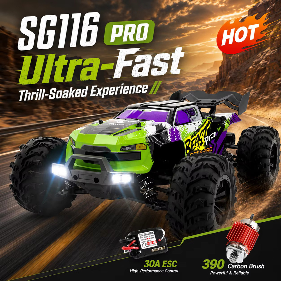 ZNLYRION SG116PRO MAX Offroad-Auto, RC Monster-Truck, 1:16, mit LED-Lichtern - Bild 3