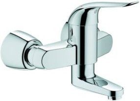 Grohe Euroeco Special Waschtisch-Einhebelmischer in Chrom mit schwenkbarem Auslauf und S-Anschlüssen, Ausladung: 17,4 cm - Bild 1