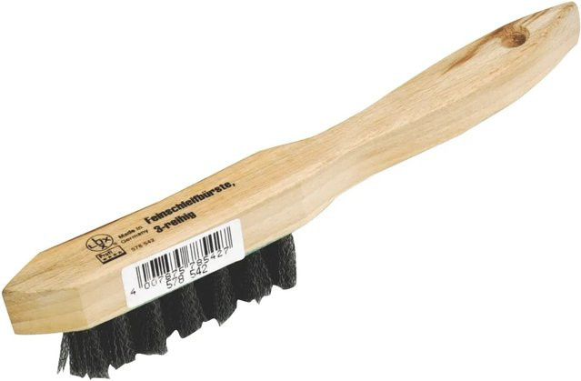 LUX-TOOLS Drahtbürste klein 3-reihig aus Stahl - Bild 1