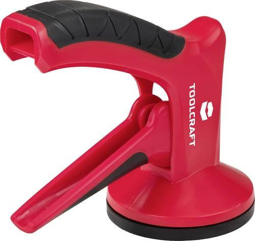Toolcraft Einhand-Mini-Saugheber in Rot mit 10 kg Tragkraft und Ø 70 mm - Bild 1