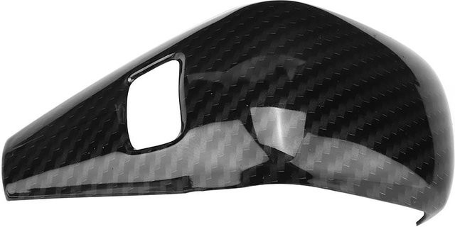 Igeteck Schaltknaufabdeckung im Carbonfaser-Stil als Zierleiste passend für BMW 3er G20 2020 in Schwarz - Bild 1