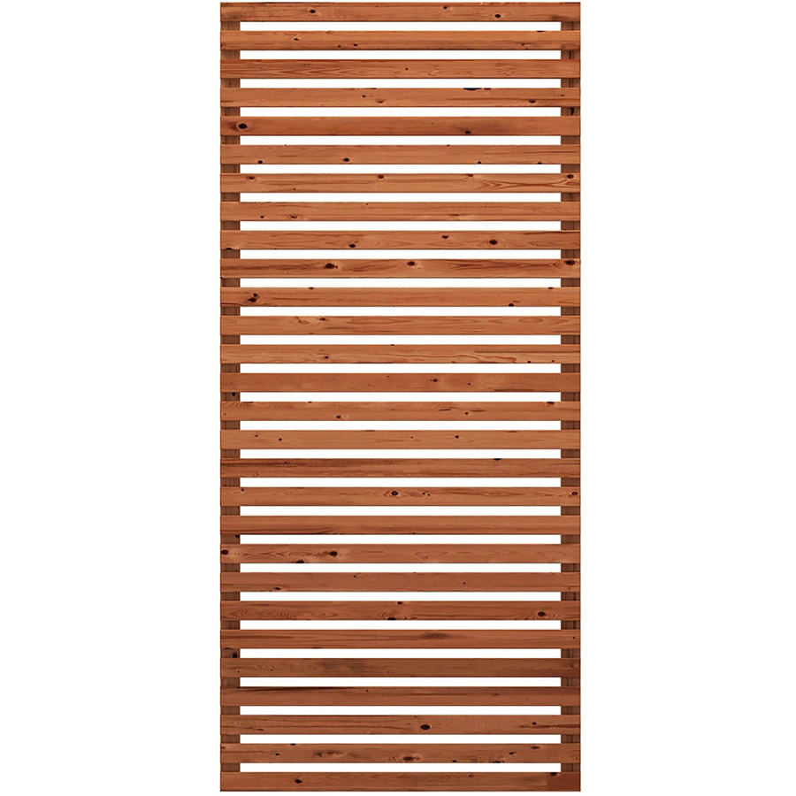 Plus Holz Sichtschutzzaun Tokyo ThermoWood in Goldbraun, Höhe: 83 cm, Breite: 180 cm - Bild 2