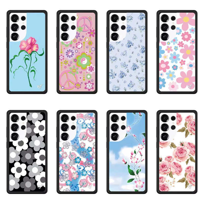 Danielle Guizio Wildflower Sugar Plum Floral Handyhülle für Samsung Galaxy S26 S25 S24 S23 Ultra stoßfest, Multicolour - Bild 2