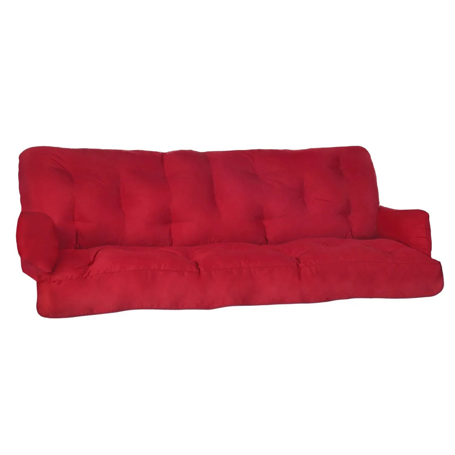 Beautissu Flair HS Hollywoodschaukelauflage aus Polyester in Rot, B/T/H: 180 x 50 x 8 cm - Bild 2