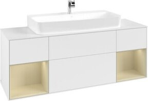 V&B Waschtischunterschrank Finion in Weiß lackiert, B/T/H: 160 x 50,1 x 50,1 cm - Bild 1