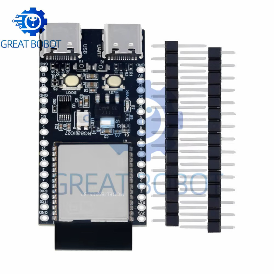 ESP32-C5-DevKitC-1 Entwicklungsboard von baishundianzi mit Dual-Band 2,4G/5G WLAN, Bluetooth und USB-C Anschluss in Schwarz - Bild 3