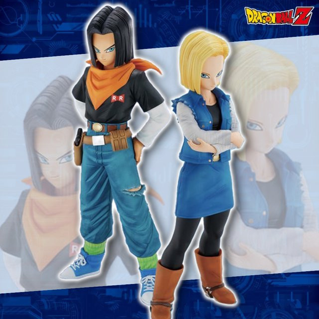 Bandai Dragon Ball Z Anime-Figur Android 17 und 18 aus PVC in Multicolor - Bild 1