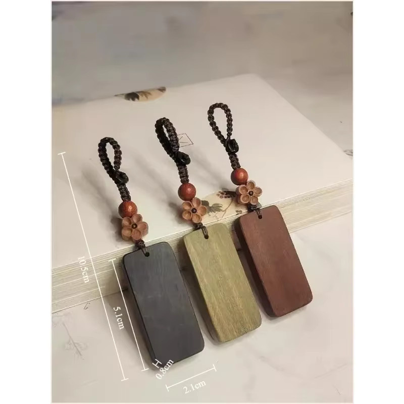Schlüsselanhänger Sandelholz, Karte, Unisex - Bild 2