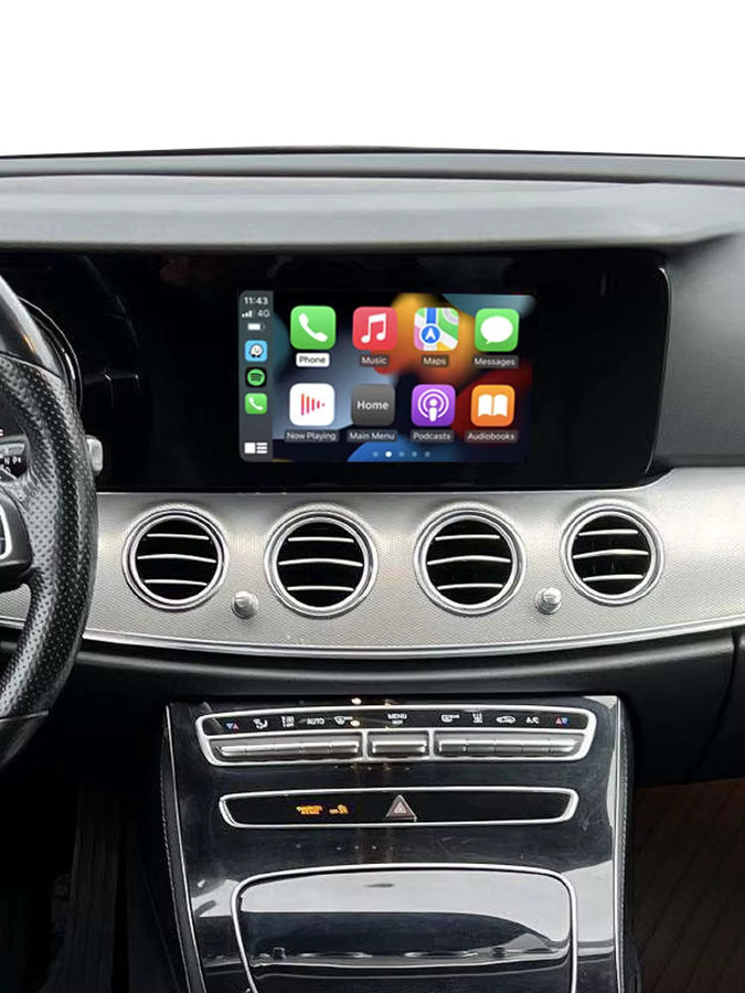 Bonroad Wireless CarPlay und Android Auto Interface für Mercedes Benz E-Klasse W213 2016-2020 NTG 5.5 System in Schwarz mit Airplay und Mirror Link - Bild 5