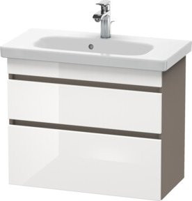 Duravit Waschtischunterschrank DuraStyle in Weiß Hochglanz, wandhängend, B: 73 cm, T: 36,8 cm, H: 61 cm - Bild 1