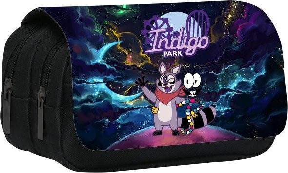 Geräumige Muli Pack Federtasche mit Comic-Design in Multicolour aus Nylon und Textil - Bild 1