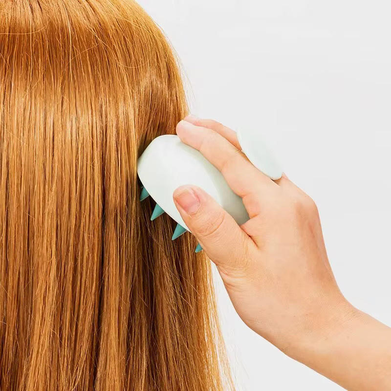 Silikon Shampoo Pinsel, Kopfhautmassage Kamm für Haare und Körper, Unisex - Bild 3