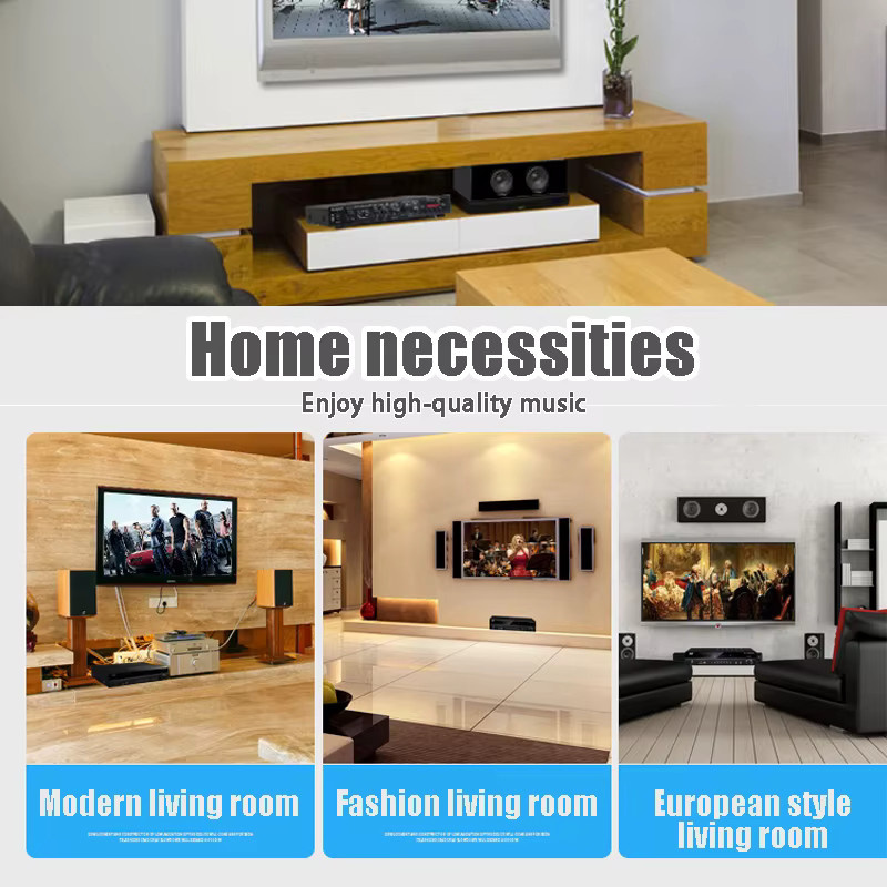 WAPUNO HiFi Stereo Digitaler Bluetooth-Verstärker 555BT/298BT mit max. 2500W für Zuhause, Auto und Karaoke in Schwarz oder Gold - Bild 3